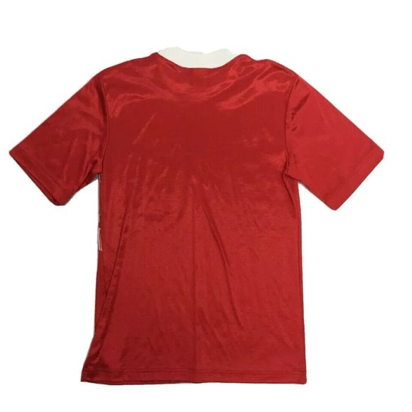 UMBRO Ringer T-shirt S Red Soccer Vintage - Picture 3 of 4